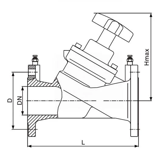 Digital Lock Balance Valve Drawning Digital Lock Balance Valve Drawning