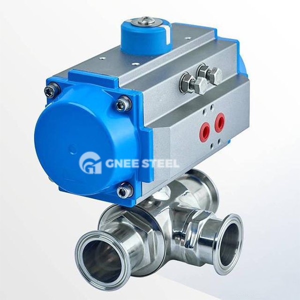 Pneumatic Actuated 3 Way Valve